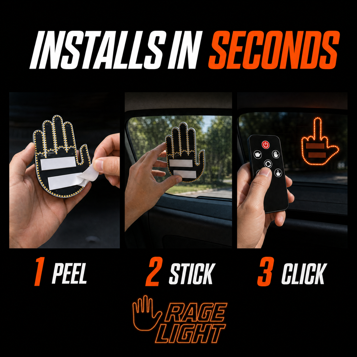 RageLight - Led Car Sign