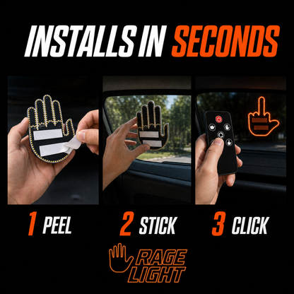 RageLight - Led Car Sign